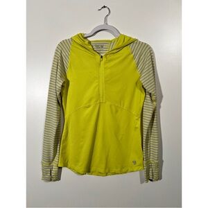 Mountain Hardwear Wick.Q Pullover light hoodie in Yellow Size Women’s small